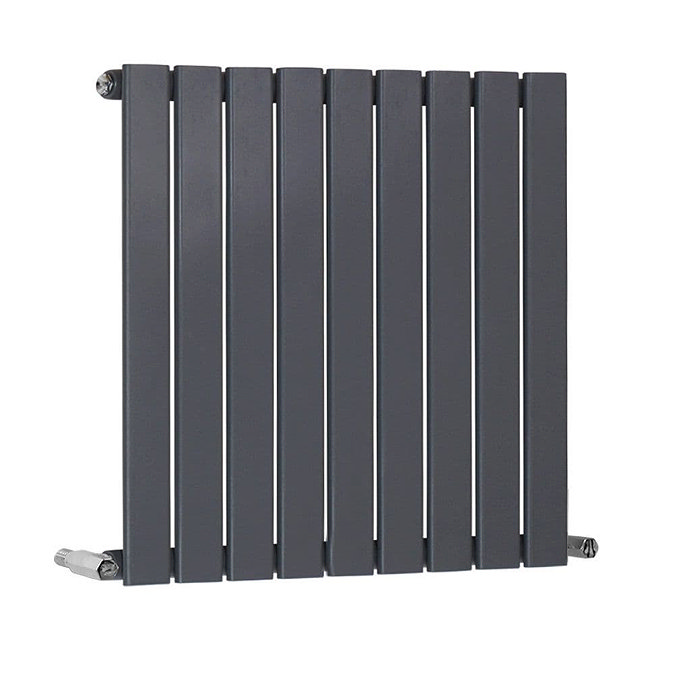 The Heating Co. Modern 600 x 612mm Horizontal Single Flat Panel Anthracite Radiator