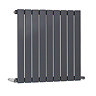 The Heating Co. Modern 600 x 612mm Horizontal Single Flat Panel Anthracite Radiator