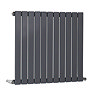 The Heating Co. Modern 600 x 748mm Horizontal Single Flat Panel Anthracite Radiator