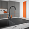 The Tap Factory Vibrance Duo Kitchen Mixer Tap - Black & Burnt Orange