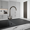 The Tap Factory Gun Metal Vibrance Duo Kitchen Mixer Tap