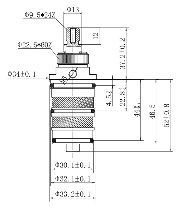 Thermostatic Cartridge 94 x 24mm - 24 Splines