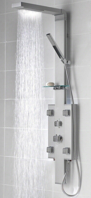 Ultra Chrome Thermostatic Shower Panel - AP395 Profile Large Image