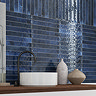 Thorley Blue Glazed Wall Tiles 50 x 400mm