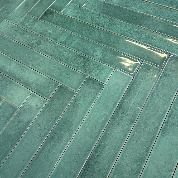 Thorley Sage Glazed Wall Tiles 50 x 400mm