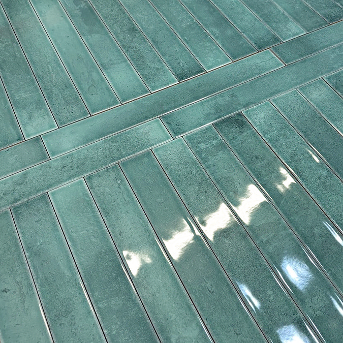 Thorley Sage Glazed Wall Tiles 50 x 400mm