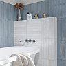 Thorley White Glazed Wall Tiles 50 x 400mm