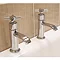 Tiber - Minimal Pair of 1/2" Basin Taps - Chrome - W1311 Profile Large Image