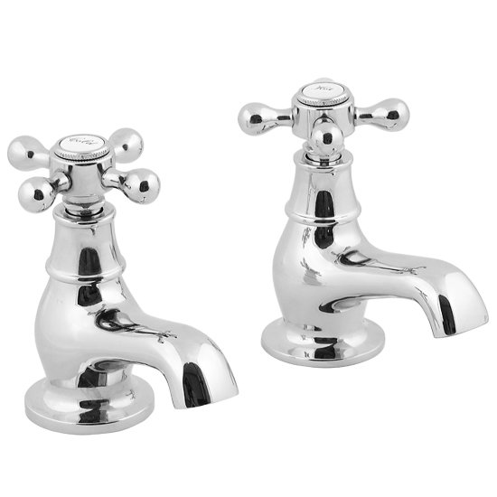 Tiber - Victorian 3/4" Traditional Bath Taps - Chrome - TVIC3/4CHR Large Image