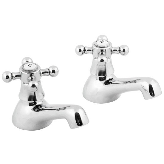 Tiber - Westminster 3/4" Traditional Bath Taps - Chrome - KNT02CHR Large Image