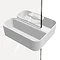 Tiger 2-Store Clip-on Shower Basket - White  Feature Large Image