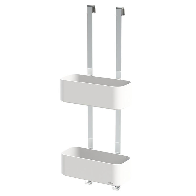Tiger 2-Store Hanging Shower Rack - White  Feature Large Image
