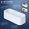 Tiger 2-Store Wall Rack/Shower Basket - White  Profile Large Image