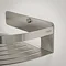 Tiger Caddy Large Corner Shower Basket - Brushed Stainless Steel  In Bathroom Large Image