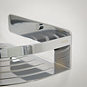 Tiger Caddy Large Corner Shower Basket - Chrome  Standard Large Image