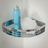 Tiger Caddy Large Corner Shower Basket - Chrome  In Bathroom Large Image