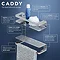 Tiger Caddy Shower Basket/Towel Rail - Chrome Profile Large Image