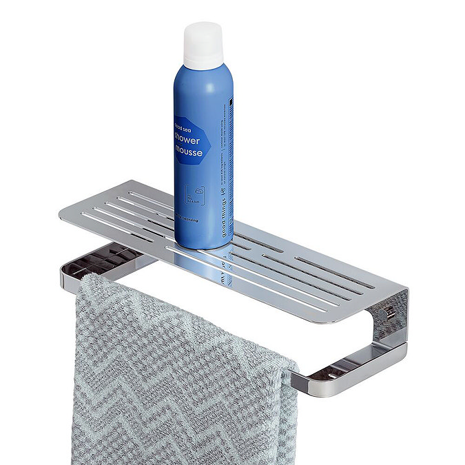 Tiger Caddy Shower Basket/Towel Rail - Chrome Standard Large Image