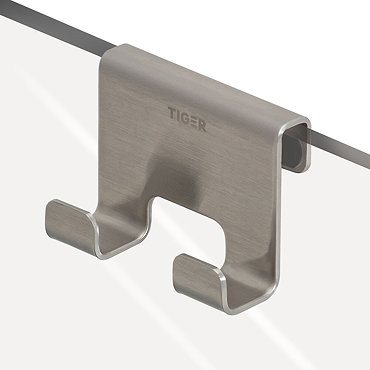 Tiger Caddy Shower Hook - Brushed Stainless Steel  Profile Large Image