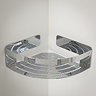 Tiger Caddy Small Corner Shower Basket - Chrome  In Bathroom Large Image