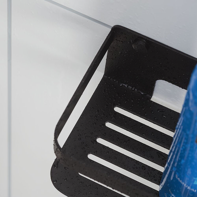 Tiger Caddy Small Shower Basket - Black Feature Large Image