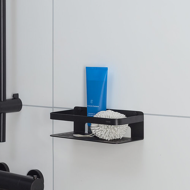 Tiger Caddy Small Shower Basket Black