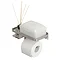 Tiger Caddy Toilet Roll Holder with Shelf - Brushed Stainless Steel Large Image