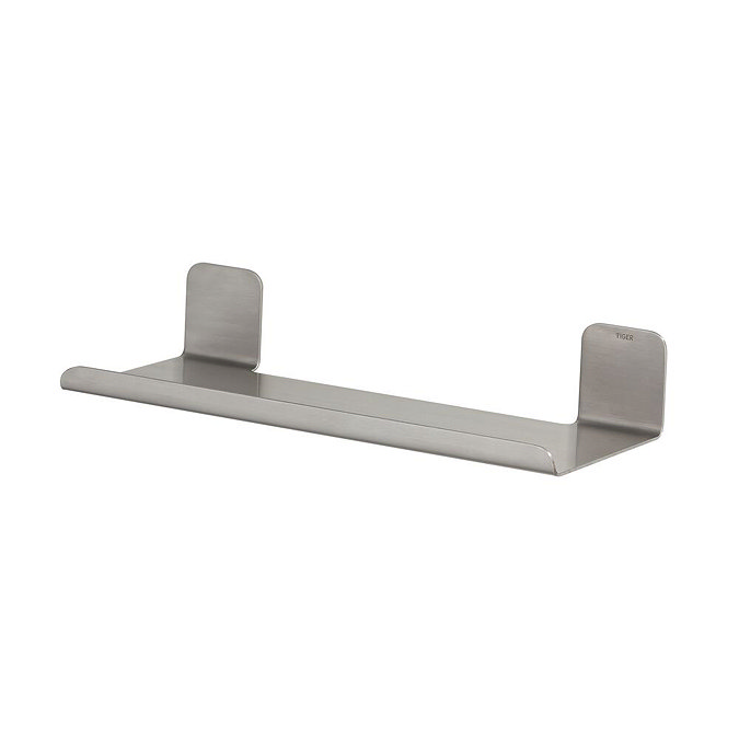 Tiger Colar 300mm Shelf - Brushed Stainless Steel  In Bathroom Large Image