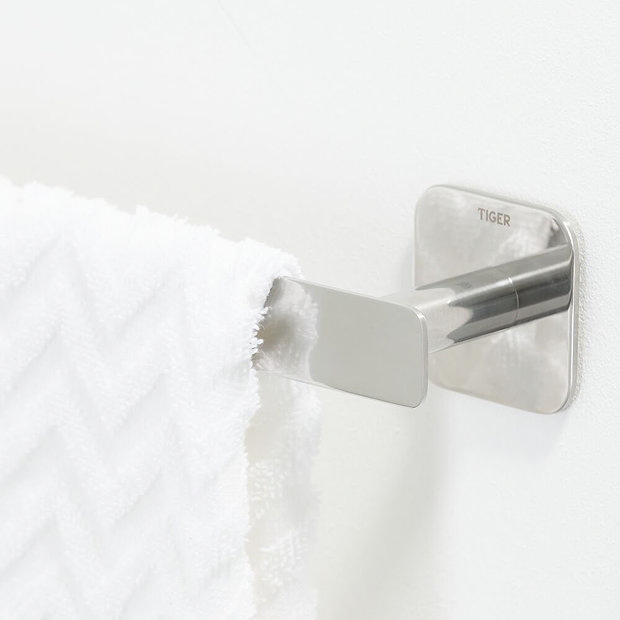 Tiger Colar 600mm Towel Rail - Polished Stainless Steel  additional Large Image