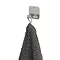 Tiger Colar Double Towel Hook - Brushed Stainless Steel In Bathroom Large Image