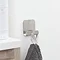 Tiger Colar Double Towel Hook - Brushed Stainless Steel additional Large Image