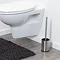 Tiger Colar Freestanding Toilet Brush & Holder - Brushed Stainless Steel Standard Large Image