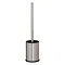 Tiger Colar Freestanding Toilet Brush & Holder - Brushed Stainless Steel Large Image