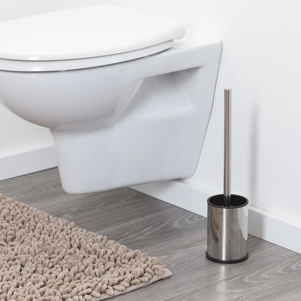 Tiger Colar Freestanding Toilet Brush & Holder - Polished Stainless Steel  Newest Large Image