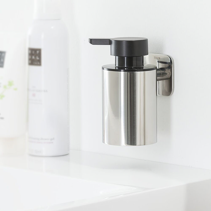 Tiger Colar Soap Dispenser - Polished Stainless Steel  additional Large Image