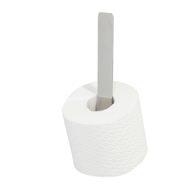 Tiger Colar Spare Toilet Roll Holder - Polished Stainless Steel In Bathroom Large Image