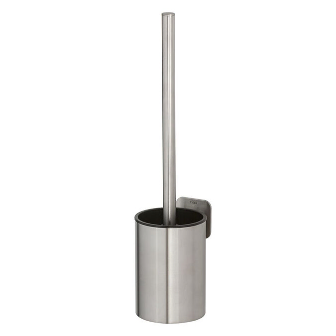 Tiger Colar Toilet Brush & Holder - Brushed Stainless Steel Large Image