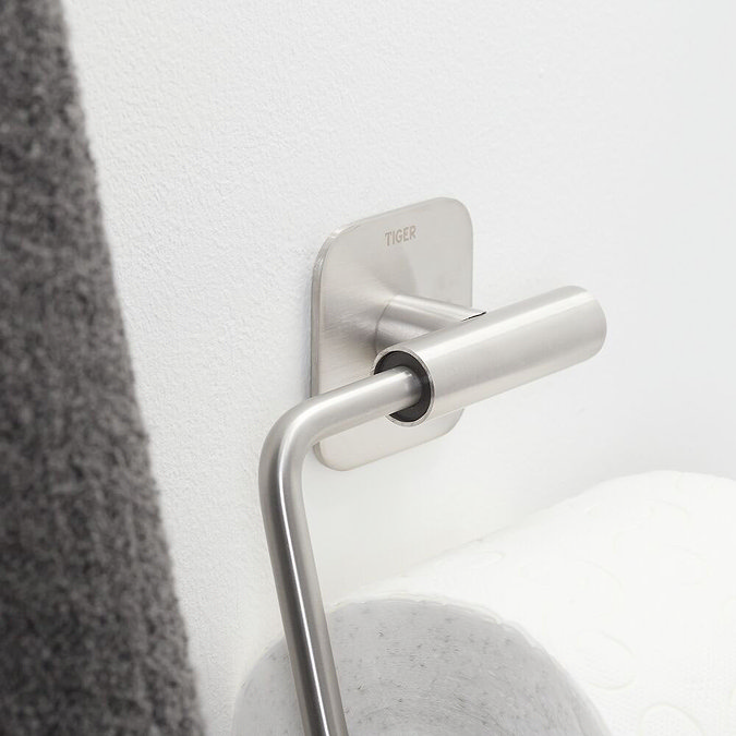 Tiger Colar Toilet Paper Holder - Brushed Stainless Steel  additional Large Image