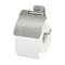 Tiger Colar Toilet Paper Holder with Cover - Brushed Stainless Steel Large Image