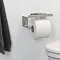 Tiger Colar Toilet Roll Holder with Shelf - Brushed Stainless Steel  additional Large Image