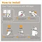 Tiger Colar Toilet Roll Holder with Shelf - Polished Stainless Steel Profile Large Image