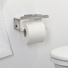 Tiger Colar Toilet Roll Holder with Shelf - Polished Stainless Steel  additional Large Image
