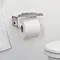 Tiger Colar Toilet Roll Holder with Shelf - Polished Stainless Steel  additional Large Image
