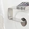 Tiger Colar Toilet Roll Holder with Shelf - Polished Stainless Steel  Newest Large Image