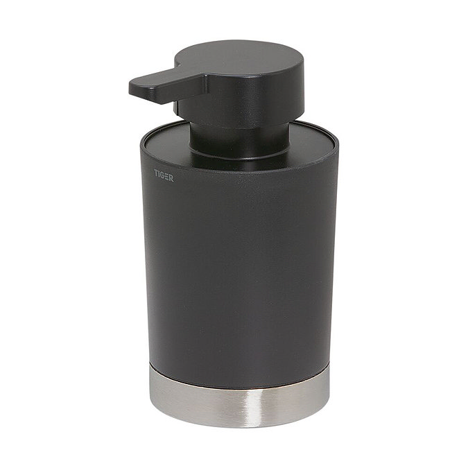 Tiger Tune Freestanding Soap Dispenser - Brushed Stainless Steel/Black Large Image