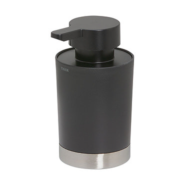 Tiger Tune Freestanding Soap Dispenser - Brushed Stainless Steel/Black  Profile Large Image