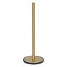 Tiger Tune Freestanding Spare Toilet Roll Holder - Brushed Brass/Black  Profile Large Image