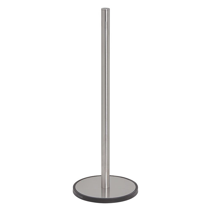 Tiger Tune Freestanding Spare Toilet Roll Holder - Brushed Stainless Steel/Black  Profile Large Imag