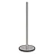 Tiger Tune Freestanding Spare Toilet Roll Holder - Brushed Stainless Steel/Black  Profile Large Imag