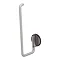 Tiger Tune Spare Toilet Roll Holder - Brushed Stainless Steel/Black  Standard Large Image